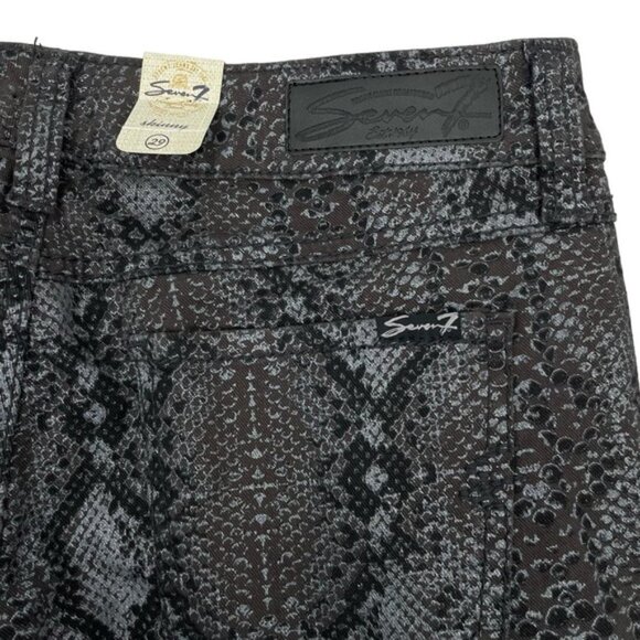 NWT SEVEN7 Womens Python Skinny Jean Size 29 Dark Gray - Picture 6 of 6